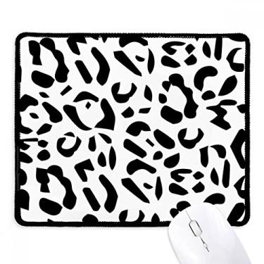 Imagem de Mousepad com estampa de arte em grão de leopardo, tapete de borracha para jogos