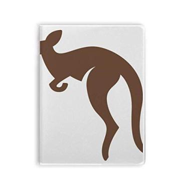 Imagem de Caderno com silhueta marrom canguru sabor Austrália