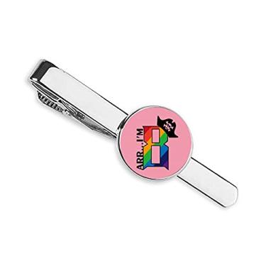 Imagem de Oito arco-íris chapéu pirata gravata gravata clipe para presente homem de negócios