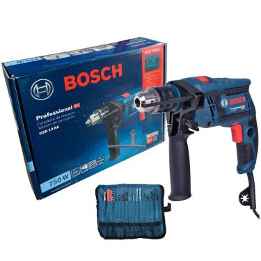 Imagem de Furadeira D Impacto Bosch Gsb 13Re 750W 220V + 23 Acessórios