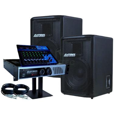 Imagem de Kit Caixas Som 10P 400W Mesa Datrel Bluetooth Potência 400W