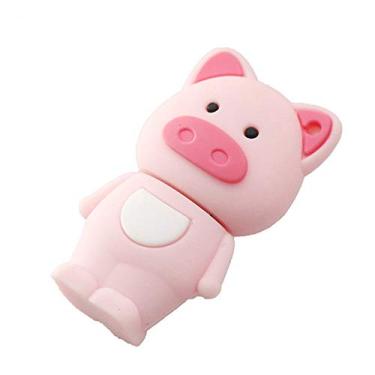 Imagem de 4GB 12 animais simbólicos modelo Flash Drive USB 3.0 Drive Memory Stick Pen Drive Armazenamento de dados Zip Drive Jump Drive Flash Stick USB Stick USB Flash Drive - Porco