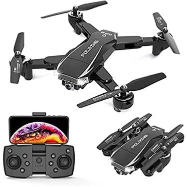 Imagem de Drone GPS com câmera 4K, transmissão ao vivo 5G Wifi 1000M FPV, ângulo amplo de 120 °, siga-me, controle de aplicativo, tempo de vôo de 25 minutos, drone dobrável RC Quadrocopter para adulto