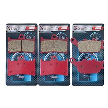 Imagem de S SYUU Pastilha de freio de cerâmica dianteira e traseira compatível com Yamaha MT-07 MT-09 MT-10 2014 2015 2016 2017 2018 FZ1 Fazer Naked 2006-2016 FZ-07 FZ-10 FA252F FA174R