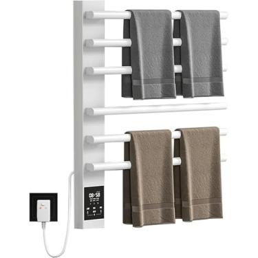 Imagem de Toalheiro radiador Toalheiro aquecedor de toalhas para banheiro Toalheiro radiador com tela LED Aquecedor de toalhas quente Toalheiro elétrico com temporizador e termostato