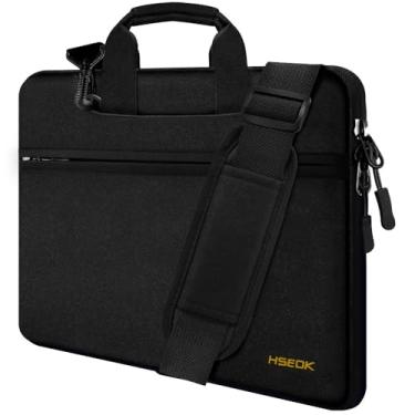 Imagem de Bolsa de ombro para laptop Hseok 13 13,3 13,5 polegadas para a maioria dos notebooks de 13" a 13,5 polegadas, Preto, 17.3 inch