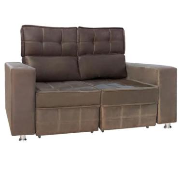 Imagem de Speciale Home - Sofá Retrátil e Reclinável 2 Lugares Londres 1.60cm com Molas Suede Speciale Home