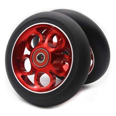 Imagem de 2 peças de rodas Pro Scooter de 110 mm com rolamentos ABEC 9 adequadas para MGP/Razor/Lucky Envy/Vokul Pro Scooters rodas de substituição (A-Red)