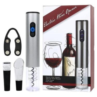 Imagem de Abridor Automático De Vinho Saca Rolha Elétrico Recarregável - Zonne