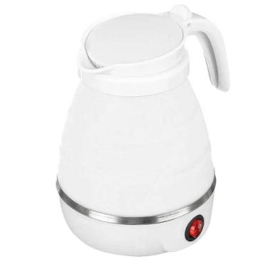 Imagem de Jarra Chaleira Eletrica Silicone 600 Ml Retratil Portatil Viagem Passe