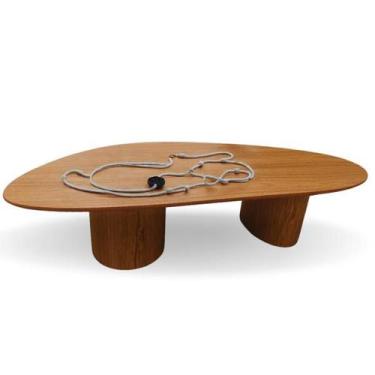 Imagem de Mesa Bean De Centro Organica 120x80cm Base Freijó Tampo Freijó - Model