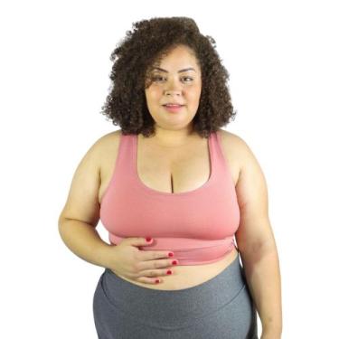 Imagem de Top plus size academia esporte treino feminino - SWG, Rose, GG
