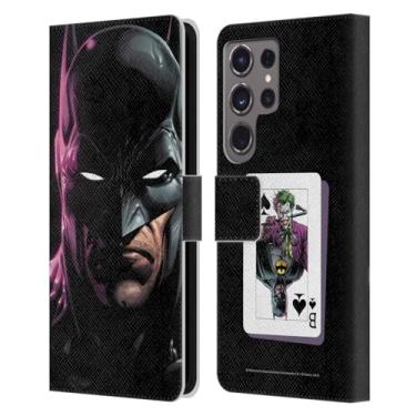 Imagem de Head Case Designs Capa carteira de couro oficialmente licenciada Batman DC Comics Batman Três Coringas compatível com Samsung Galaxy S24 Ultra 5G
