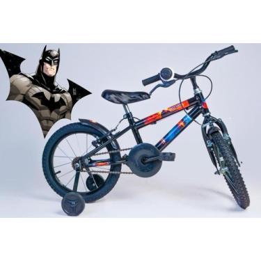 Imagem de Bicicleta Infantil Masculina Aro 16 - Preto - Personagem - OLK Bike