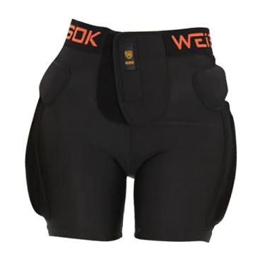 Imagem de MERIGLARE Shorts acolchoados de proteção para esqui, equipamento de proteção para snowboard, protetor de quadril, almofada para quadril, shorts acolchoados para, S