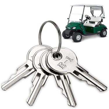 Imagem de 9.99WORLD MALL Chave de carrinho de golfe para carrinho de golfe EZGO 1982-up (gasolina/elétrica) peça de reposição para chave de ignição 17063-G1 17063G1 (4 peças)