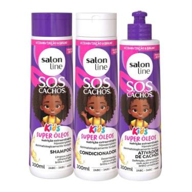 Imagem de Kit Salon Line Kids Nutrição em Ação Sos Cachos C/3