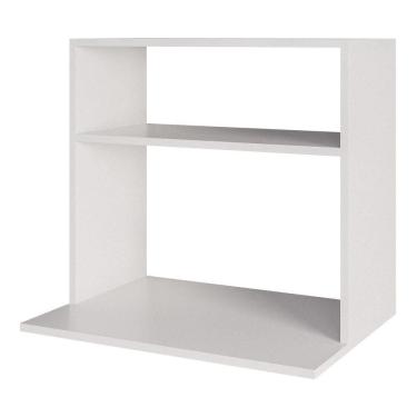 Imagem de Suporte Aéreo Multiuso Para Forno Micro-ondas Luara 60cm Branco - Desk Design