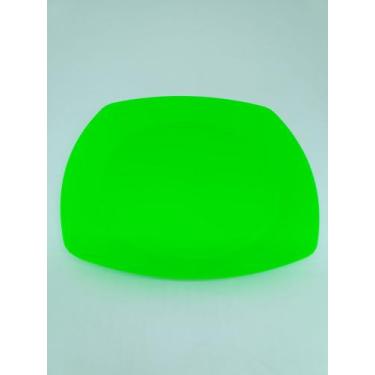 Imagem de Prato de festa e churrasco acrilico descartavel grande 21cm- 50 unidad