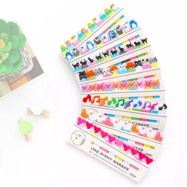 Imagem de 4un. Marcador De Páginas Adesivo Gatinho Panda Ursinho Sapo - Neoimp