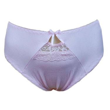 Imagem de Calcinha Cavada Rendinha Cotton Plus Size