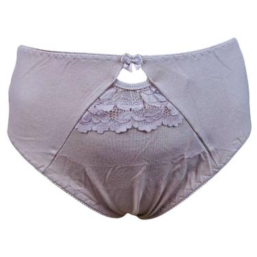 Imagem de Calcinha Cavada Rendinha Cotton Plus Size