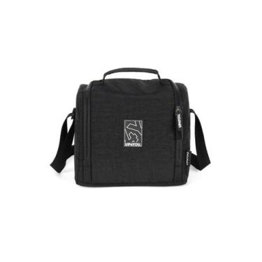 Imagem de Lancheira Escolar Térmica Infantil Up4You Luxcel LA49156UP, Preto