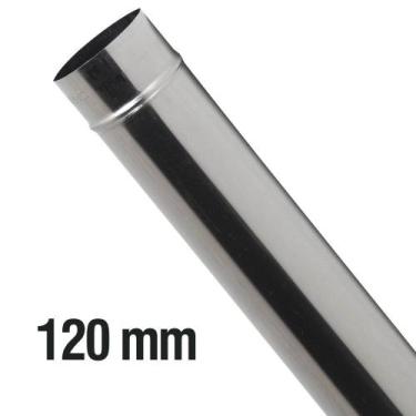 Imagem de Cano para Chaminé / Fogão à Lenha 1,00m Inox 430 Zatti, 120 mm