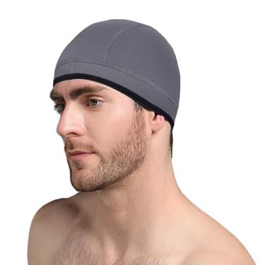 Imagem de TBLUITE Touca de neoprene com capuz de mergulho 2 mm Touca térmica de natação para meninas, meninos, crianças, jovens, homens, mulheres, mantém o cabelo longo e encaracolado limpo para surfar,