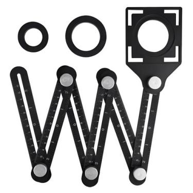 Imagem de Régua multifuncional Medidora Universal Multi-ângulos - ZEM