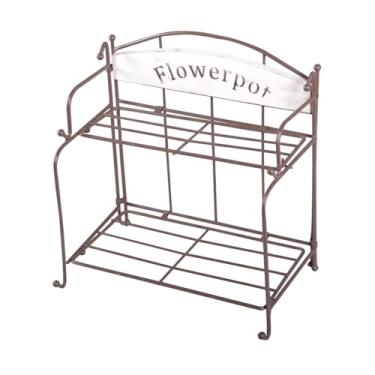 Imagem de Ｂｅｓｇａ Painel de grade de parede pendurar armazenamento de cesta de arame e exibir cesto de cesto de ferro pendurado na cesta de parede plantador de jardim, 24.5cmx16cmx27cm