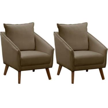 Imagem de Kit 2 Poltronas para Sala e Escritório Decorativas Ellen - Konfort, Ve
