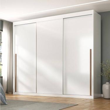 Imagem de Guarda-Roupa Casal Senna 3 Portas 6 Gavetas Branco - Maxel