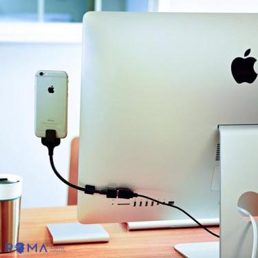 Imagem de Cabo Fusechicken USB-A/Lightning 20CM Bobine Blackout Everywhere Mount