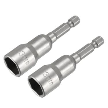 Imagem de TA-VIGOR 2 peças de haste hexagonal de troca rápida de 1/4, broca magnética de 13 mm, comprimento de 65 mm, diâmetro externo métrico de 20 mm para manutenção de máquinas, móveis, marcenaria, reparo