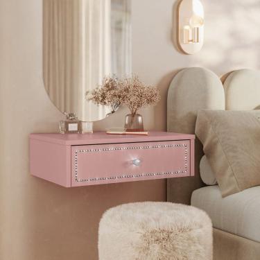 Imagem de Penteadeira de Cabeceira Suspensa 1 Gaveta Rose