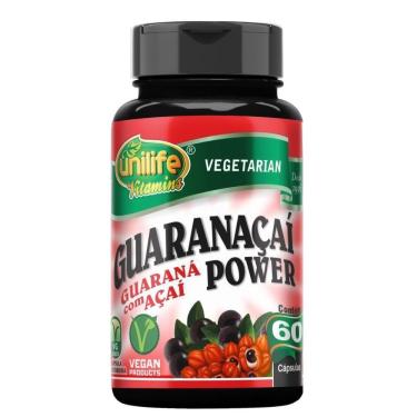 Imagem de Guaraná Power (guaraná Com Açaí) 60 Cápsulas 500mg Unilfe