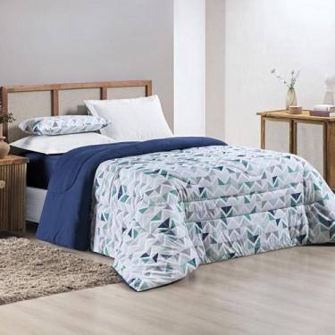 Imagem de Cobertor Super King Algodão Azul Turquesa 2,80m x 2,40m - De Luca Enxo