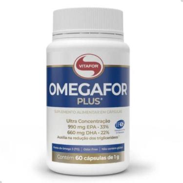 Imagem de Omegafor Plus EPA DHA Ultra Concentrado 60 Capsulas Vitafor, Sem Sabor