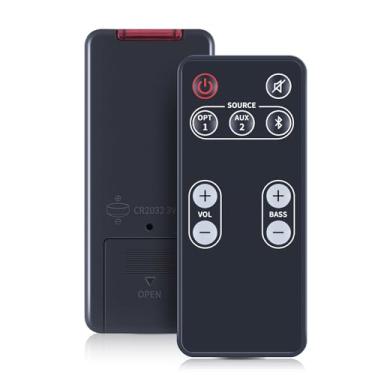 Imagem de Controle remoto de substituição compatível com sistema de alto-falante Polk Audio Video Soundbar FR1 DSB1 D581 RE95201 E9520-1 Sound Bar Controlador remoto