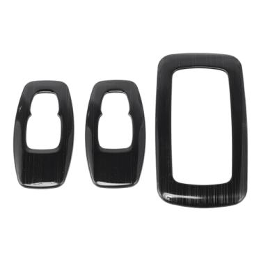 Imagem de VekAuto Moldura de acabamento de farol moldura de farol decoração de capa de farol para Nissan Rogue 2021-2024 ABS preto 1 conjunto fileira traseira