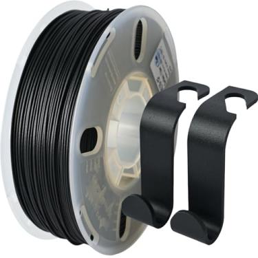 Imagem de PRILINE Filamento de fibra de carbono PETG 1KG 1,75 para impressora 3D, precisão dimensional +/- 0,03 mm, carretel de 1 kg, 1,75 mm, preto