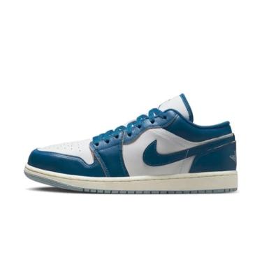 Imagem de NIKE Tênis masculino Air Jordan 1 Low SE, branco azul industrial 141, 13