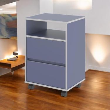 Imagem de Gaveteiro Fox Com Rodízios Azul