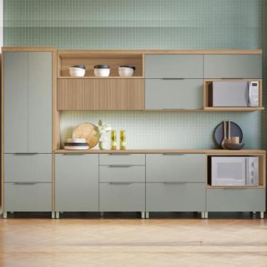 Imagem de Cozinha Completa 7 Peças 8 Portas 7 Gavetas 3 Nichos 100% MDF - Faura,