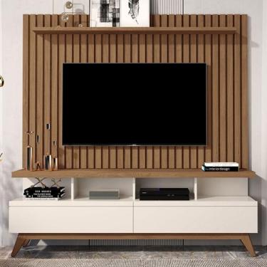 Imagem de Rack com Painel para TV Até 60 Polegadas Vivare Wood Classic 2 Gavetas