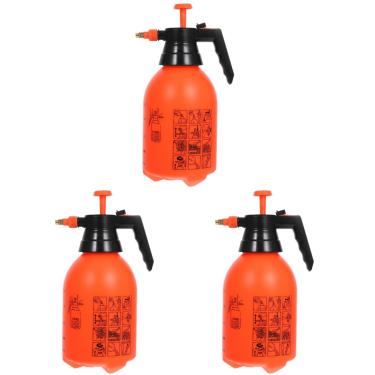 Imagem de VANZACK Pulverizador De Bomba Jardim Portátil 3 Peças 2 Litros, Água Pressão, Frasco Névoa, Plantas Com Bico Ajustável Para Gramado, Irrigação Jardim, Limpeza Doméstica