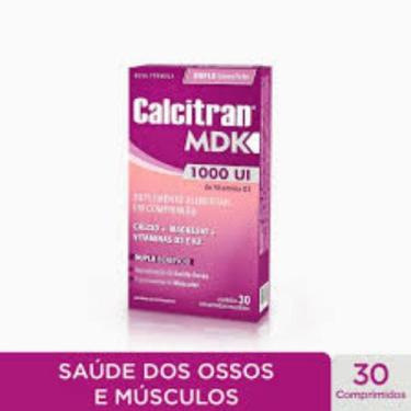 Imagem de Cálcio Calcitran MDK 1000UI 30 comprimidos - fmq