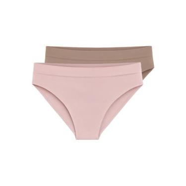Imagem de Kit com 2 Calcinhas Biquíni Liz 70222 Colorido, Rosa, G