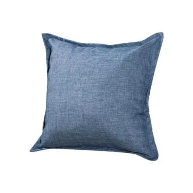 Imagem de Almofada Decorativa Retangular Azul Linho com Borda 30x45cm - BOTTE DE